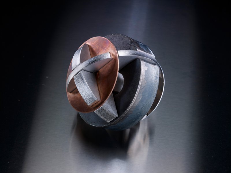 Musterteil Metallkugel – Vorher